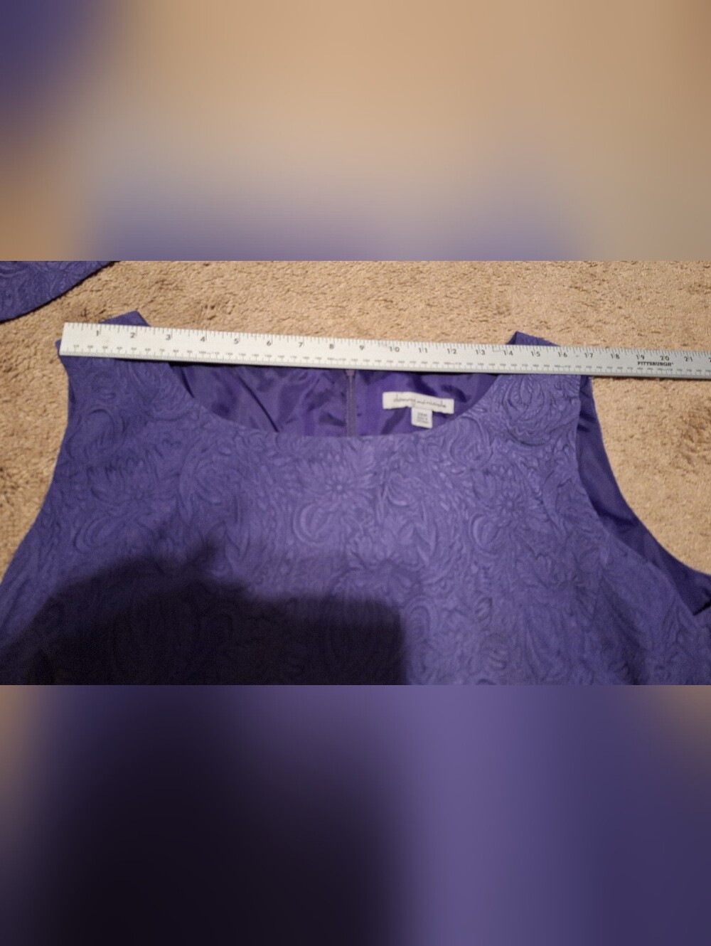Danny & Nicole Purple Midi Dress with Matching Jacket Set - Picture 7 of 15